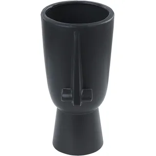 Beliani Blumenvase ARTEMIS Keramik 22 cm Schwarz
