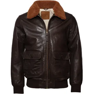 TOP GUN Lederjacke »Lederjacke TG2023002«, braun