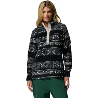 Columbia Benton Springs Printed 1/2 Snap Pullover, Außenschicht Polyfleece, kuscheliges Material, hoher Halsausschnitt, Druckknopfverschluss, Komfortbesatz - Damen