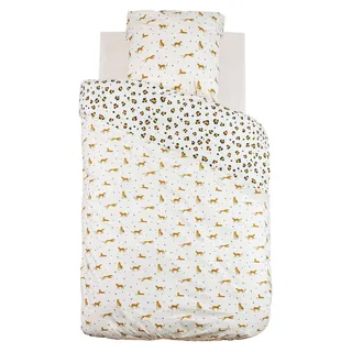 Kinderbettwäsche LEOPARD, 100% Baumwolle, 140 x 200 cm - Rosa