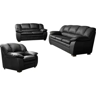 Cotta Polstergarnitur "Casino, Sofa Set, 3-2-1 Sitzer, Wohnzimmer Garnitur", Set, 3 Stk. tlg. Sessel, 2-Sitzer, 2,5-Sitzer, hohe Rückenlehne,