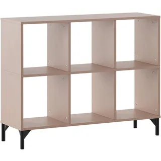 MÖBELPARTNER Bücherregal 104,3 x 33 x 82 cm Rot