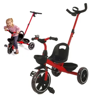 NEW SPORTS Dreirad mit Schubstange