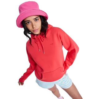 Hoodie ROXY "Surf Stoked Brushed", Damen, Gr. S, hibiscus, Obermaterial: 60% Walkfrottier, 40% Microfaser;, Sweatshirts Hoodie