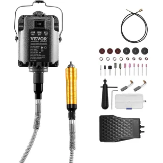 Vevor Flexwellen-Schleifgerät ohne Akku + 31-teiliges Zubehör