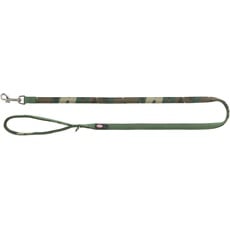 TRIXIE Hundeleine Premium XS, 1,20 m 10 mm in Camouflage/waldgrün - stabile Hundeleine mit praktischer Handschlaufe - für kleine Hunde - 1987023