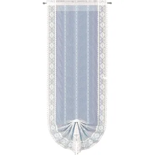 Fertigstore mit Faltenband Weiß 180 cm x 60 cm