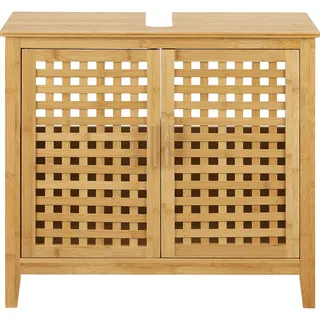 [en.casa] Waschbeckenunterschrank Ingmarsö Bambus 60x67x30cm