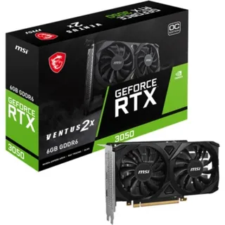 MSI GeForce RTX 3050 Ventus 2X 6G OC 6GB GDDR6, 2x HDMI, DP (V812-015R)