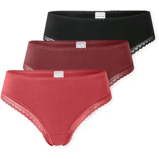 SCHIESSER Tanga 3 St. Schwarz 40