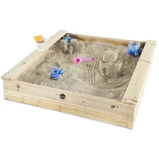 Plum Quadratischer Sandkasten Aus Holz - Natural - One Size