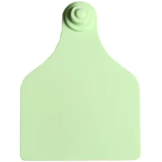 Ohrmarke UKAFLEX gruen extra gross mit Druckknopf, 99x74mm, Schachtel mit 20 Paar