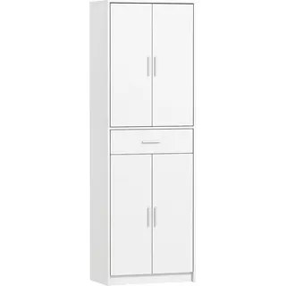 Homcom Küchenschrank Spanplatte MDF Weiß , Holz , 35x180x60 cm , Küchen, Küchenmöbel, Küchenschränke, Geräteumbauschränke