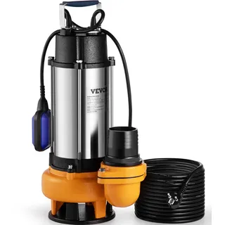 Vevor Schmutzwasserpumpe 2200W 60000L/h mit Schwimmerschalter