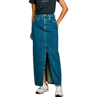 Pepe Jeans Pl901185 Maxi Jeansrock Blau XL / 30 Frau Blau XL - Blau