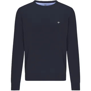 FYNCH-HATTON Strickpullover »FYNCH-HATTON Langarmpullover« mit Rundhalsausschnitt Navy 3XL