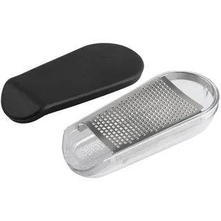 Stanley Rogers Parmesanreibe mit Frischebox – Vielseitig & praktisch – Reibe für Parmesan und Käse aller Art mit Auffangschale und Silikondeckel