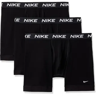 Nike Herren Ganztägige Boxershorts aus Baumwoll-Stretch mit Eingriff (3er-Pack) Retroshorts, Schwarz/Schwarz/Schwarz, Medium