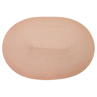 d-c-fix Tischset PVC-Free Peach - abwaschbare Unterlage für Küche & Esstisch - Platzset Platzdeckchen Teller Platzdecke Tisch-Untersetzer Set - 30 cm x 45 cm oval