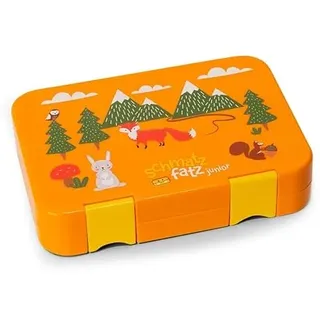 Schmatzfatz Junior Bento Brotdose Unterteilt & Auslaufsicher, Bunte Kinder Brotdose, BPA-Freie Lunchbox für Kindergarten & Kita, Kinder Bento Box, Sichere Vesperdose