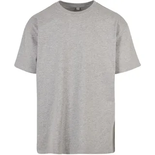 Build Your Brand Herren T-Shirt Heavy Oversize Tee, Basic T-Shirt für Männer, Oversized Fit, Baumwolle, XXL, Grey