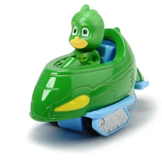 Dickie PJ Masks Spielfigur mit Auto Catboy Gekko Eulette Romeo Fahrzeug Gekko mit Gekko-Mobile - Grün