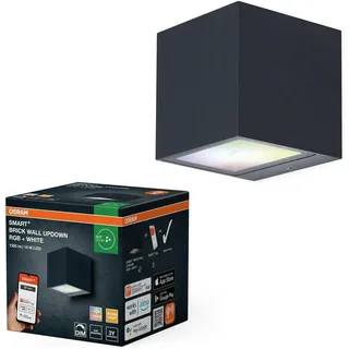 Osram Außenleuchte Aluminium 14 W 550 lm IP44 spritzwassergeschützt dunkelgrau