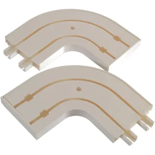 Liedeco Rundbogen 2 läufig-läufig Fixmaß weiß, weiß