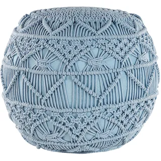 Beliani Pouf Blau