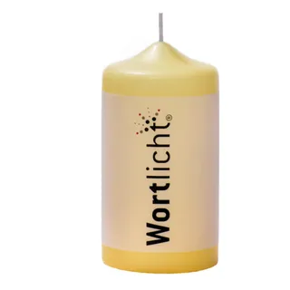 Bulla Wortlicht Kerze Ich wünsche Mir einen Engel 0 g weiß