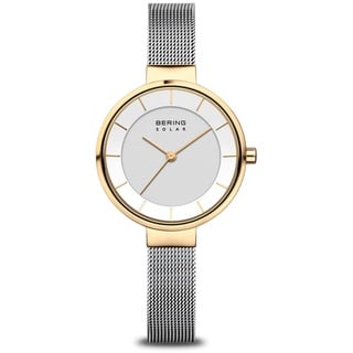 BERING Damen Uhr Quarz Movement - Solar Collection mit Edelstahl und Saphirglas 14631-024 - 5 ATM