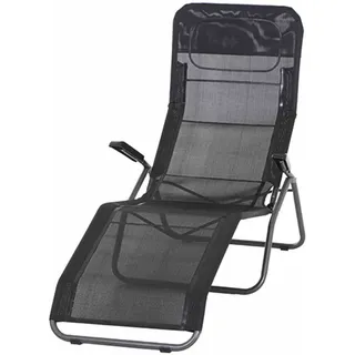 Siena Garden Kippliege 144 x 73 x 104 cm Schwarz