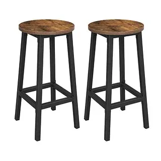 VASAGLE 2 VASAGLE Barhocker LBC32X braun