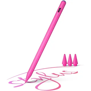 Stylus Stift für Apple iPad 2018-2025, Pencil für iPad A16/10./9/8/7/6, Pro M5/M4/13/12,9/11'', Mini 7/6/5, Air 13"/11"/5/4/3, Präzise Kontrolle, Magnetische