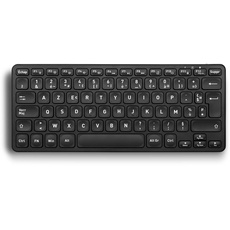 Perixx PERIBOARD-732 Mini-Tastatur mit Hintergrundbeleuchtung, kabellos, Scherentasten, Typ X, Hintergrundbeleuchtung, Weiß – Französisches AZERTY