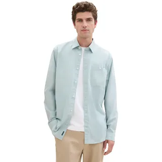 TOM TAILOR Langarmhemd mit Brusttasche, grün