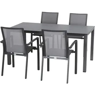 Siena Garden Velia Set 5-tlg. Anthrazit