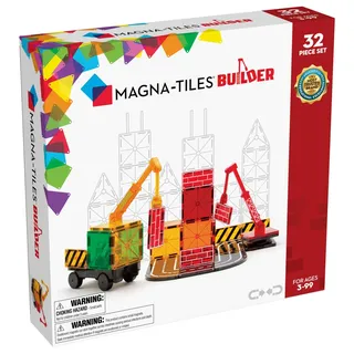 Magna-Tiles Builder 32-Piece Magnetic Building Set