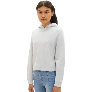 TOM TAILOR Denim Damen 1038374 Basic Hoodie, 32510-basic Light Grey Melange, L