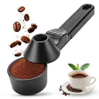 Kaffeelöffel Portionierer, Kaffee Messlöffel Trichter, Esslöffel Kaffeemesslöffel für Gemahlenen Kaffee 30 ml, Präzise Dosierung Kaffeelöffel Portionierer für Kaffee Proteinpulver, Tee Gewürze