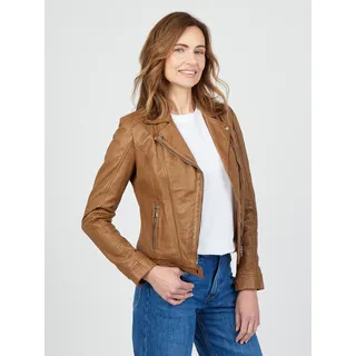 JCC Bikerjacke »Lederjacke 8167«, braun