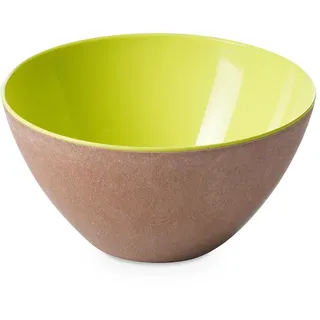 OMADA Design – Salatschüssel 3,5 l – Behälter aus Kunststoff und Holz – langlebige und bruchsichere Schüssel – Made in Italy – Linie Ecoliving