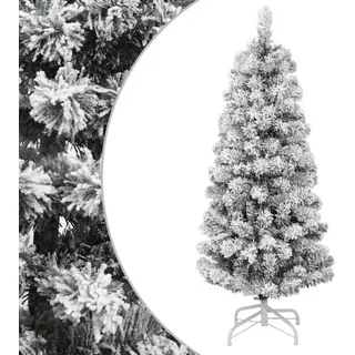 Künstlicher Weihnachtsbaum Klappbar Beschneit 120 cm - Weiß, Bunt