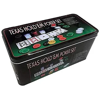 AK Sport Texas Hold‘em Poker Set, Schwarz