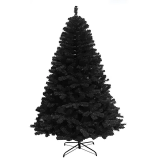 6ft/180cm Künstlichen Weihnachtsbaum Alaskan Pine Schwarz 550 Spitzen Xmas Home Dekorationen 1,8m, Metallständer