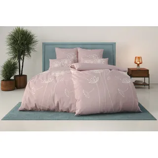 Bettwäsche OTTO HOME "Soucy", rosa, B/L: 135cm x 200cm, 1 Stk., 1 Stk., Renforcé, B/L: 80cm x 40cm, 2 Stk., Renforcé, Obermaterial: 100% Baumwolle, Bettwäsche, Bettwäsche, ab Gr. 135x200, 100% Baumwolle, Renforcé & PREMIUM Satin (TC300)