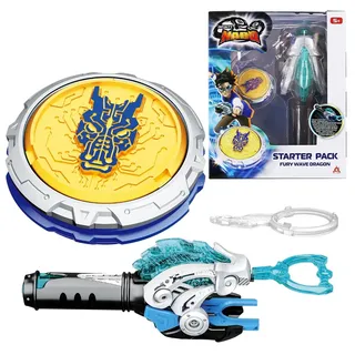 Infinity Nado Kreisel für Kinder Metall Spielzeug Jungen, Battle Tops Kreisel Launcher Spielzeug Jungen, Spinning Tops Jungen ab 5 6 7 8 9 10 11 12 Jahre, Starter Pack Fury Wave Dragon