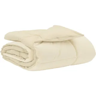 vidaXL Sommerdecke 155 x 220 cm Sommer Mikrofaser (100% Polyester) - Creme