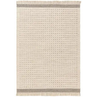 benuta Pop Wollteppich Bahati Schwarz/Weiß 120x170 cm , Textil , Abstrakt , Rechteckig , 120x170 cm , pflegeleicht , Teppiche und Böden, Teppiche, Schafwollteppiche