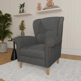 Home Affaire Ohrensessel OSTIANO Polyester 80 x 98 x 82 cm Grau